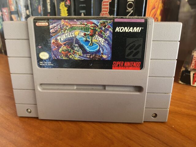 Teenage Mutant Ninja Turtles IV – Turtles in Time – SNES Game..