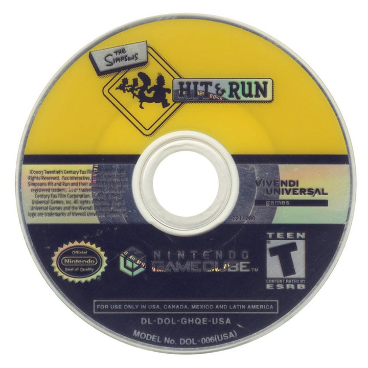 Simpsons Hit and Run - Gamecube Game (Retro Fam)