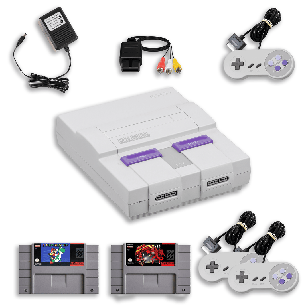 Coffret collector ultime SNES – Mario World, Zelda et Metroid – 2 manettes