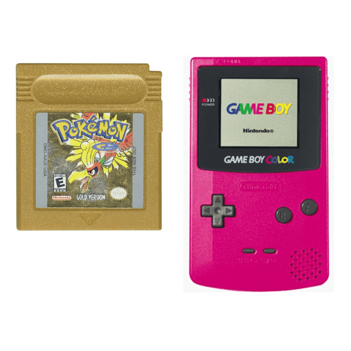 Nintendo Gameboy Color Console: Pokémon Gold (Retro Fam)