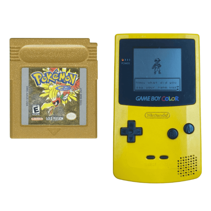 Nintendo Gameboy Color Console: Pokémon Gold (Retro Fam)