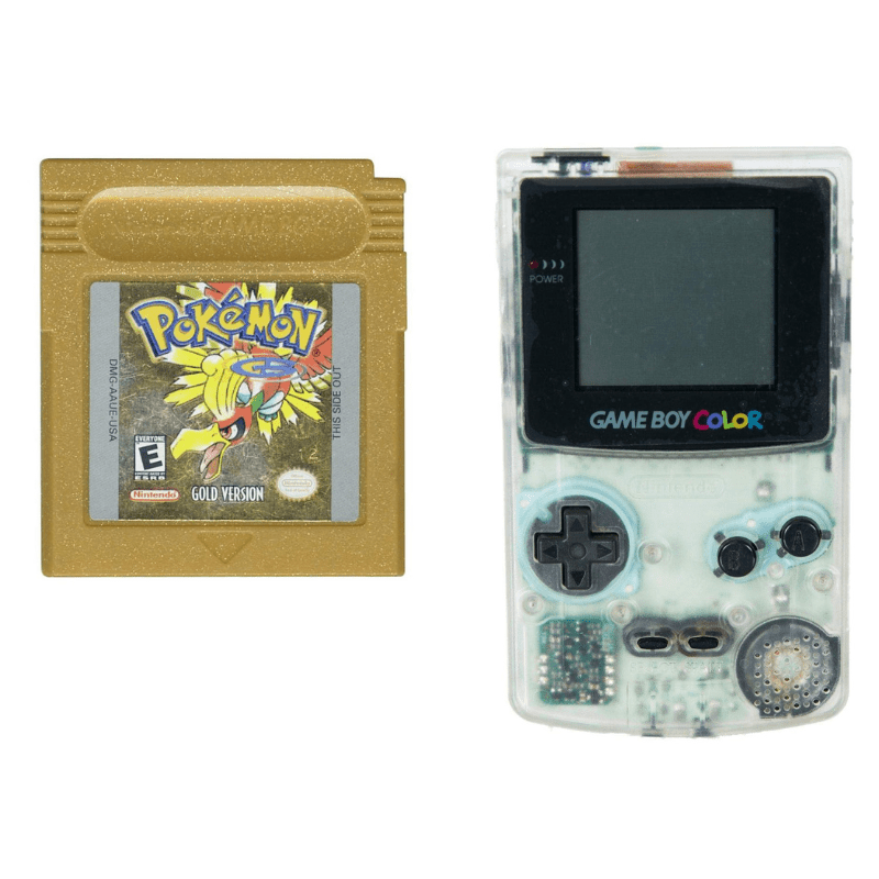 Nintendo Gameboy Color Console: Pokémon Gold (Retro Fam)