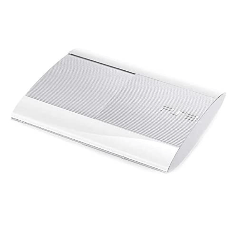 PlayStation 3 (PS3) Console Super Slim White - 250GB (Retro Fam)