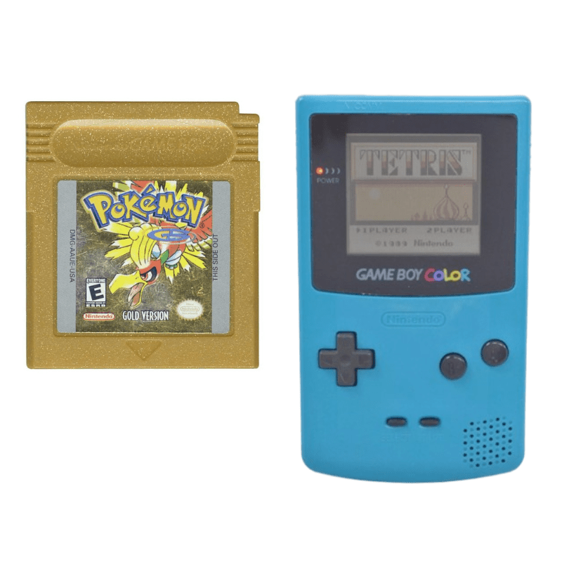Nintendo Gameboy Color Console: Pokémon Gold (Retro Fam)