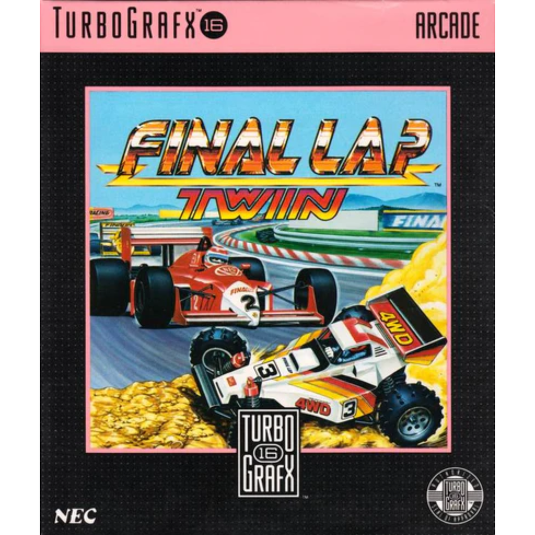 Final Lap Twin - Turbo Grafx 16 Game