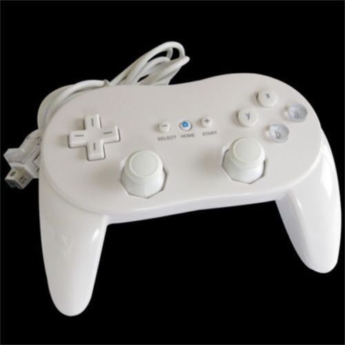 Wii / Wii U Wired Pro Controller - White (Retro Fam)