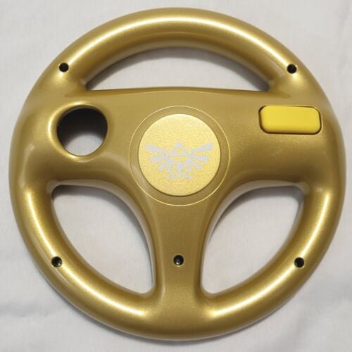 Wii/Wii U Zelda Gold Steering Wheel Attachment (Retro Fam)