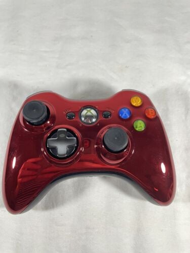 Xbox 360 Red Chrome Limited Edition Controller (Retro Fam)