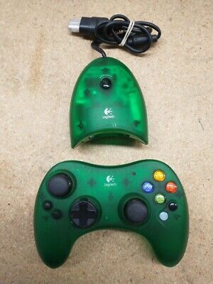 Xbox Original Green Logitech Wireless Controller (Retro Fam)