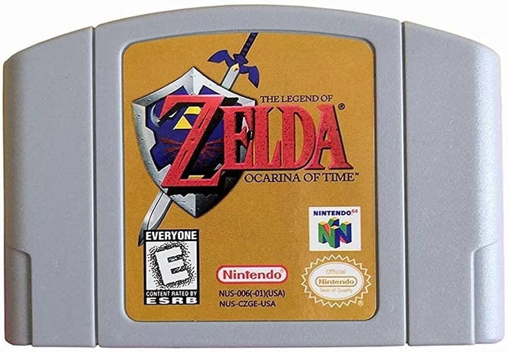 Nintendo N64 Console - Zelda Ocarnia + Super Mario 64 Bundle (Retro Fam)
