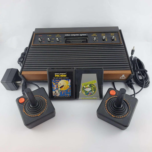 Atari 2600 Console Bundle with Pac - Man & Frogger - Retro Fam