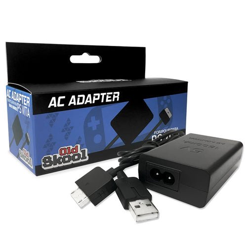 Adaptateur secteur PS Vita 1000 avec câble de données USB - Style rétro (Retro Fam)