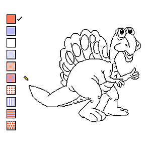 Color a Dinosaur - NES Game | Retrolio Games