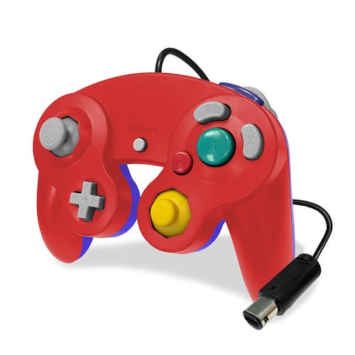 Manette GameCube rouge/bleue (Retro Fam)