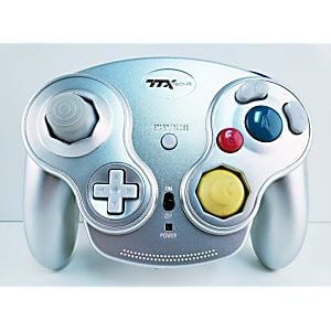 Wavedash Gamecube Wireless Controller (Silver) (Retro Fam)