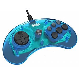 Sega Genesis Licensed Blue 6-Button Controller (Retro Fam) - Image 2