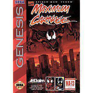 Spider-Man Maximum Carnage - Genesis Game | Retrolio Games