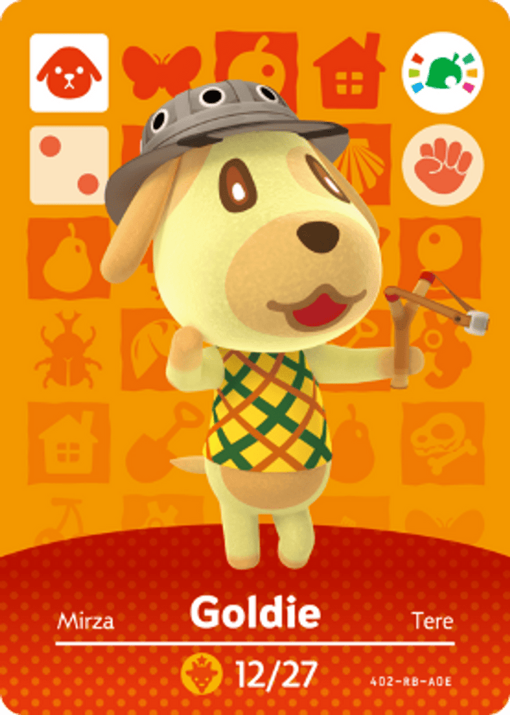 Animal Crossing amiibo Card 3pk - Rosie, Goldie, & Stitches (Retro Fam)