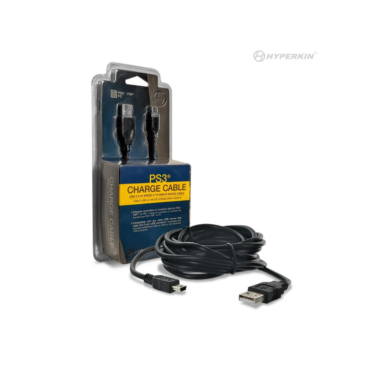 Mini USB Charge Cable PS3, PSP (Retro Fam)