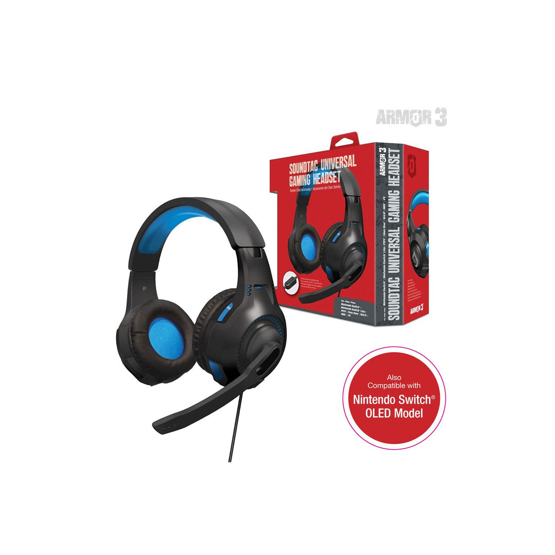 Auriculares universales para juegos SoundTac - Azul (Retro Fam)