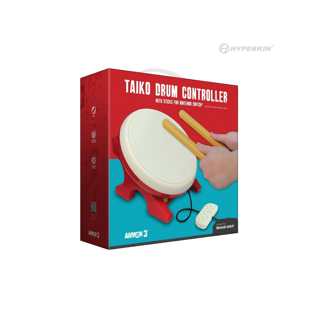 Taiko Drum Controller With Sticks For Nintendo Switch (Retro Fam)