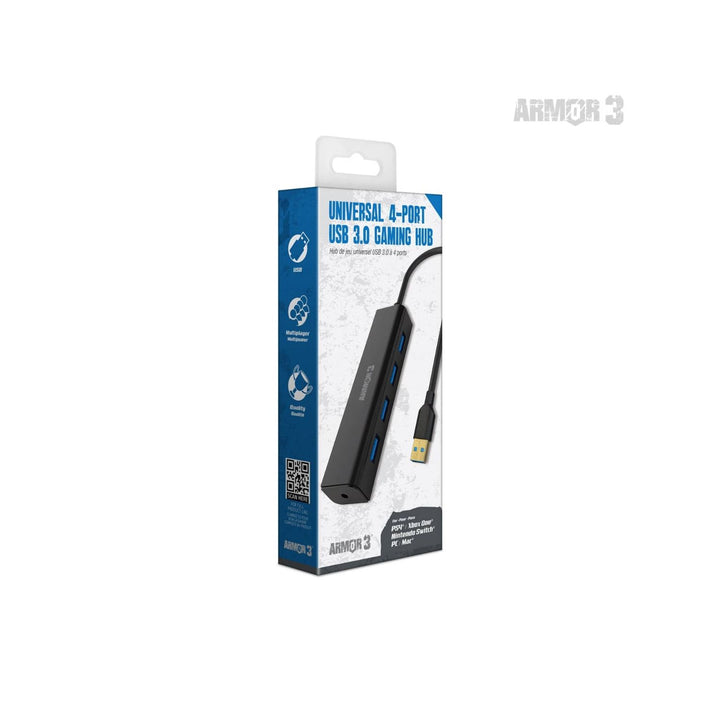 Universal 4-Port USB 3.0 Gaming Hub (Retro Fam)