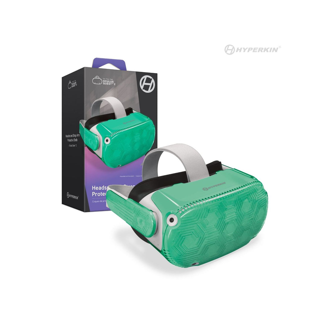 Coques de protection pour casque et sangle de bras pour Oculus Quest 2 (Retro Fam)