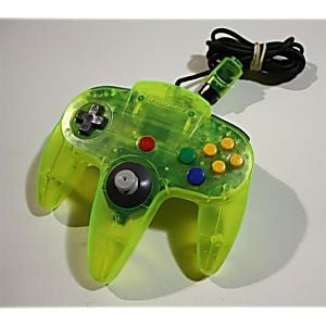 Nintendo 64 N64 Lime Green Controller (Retro Fam)