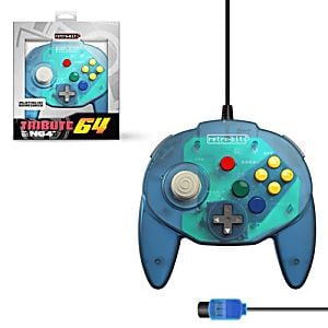 Tribute64 Nintendo 64 Controller - Ocean Blue (Retro Fam)