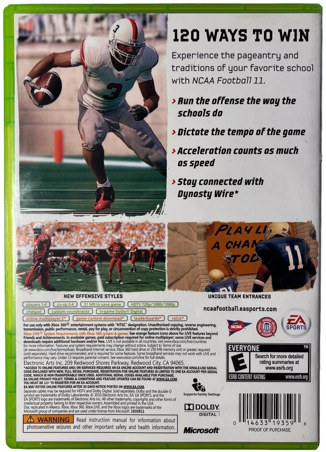 NCAA Football 11 – Xbox 360 Game - Retro Fam