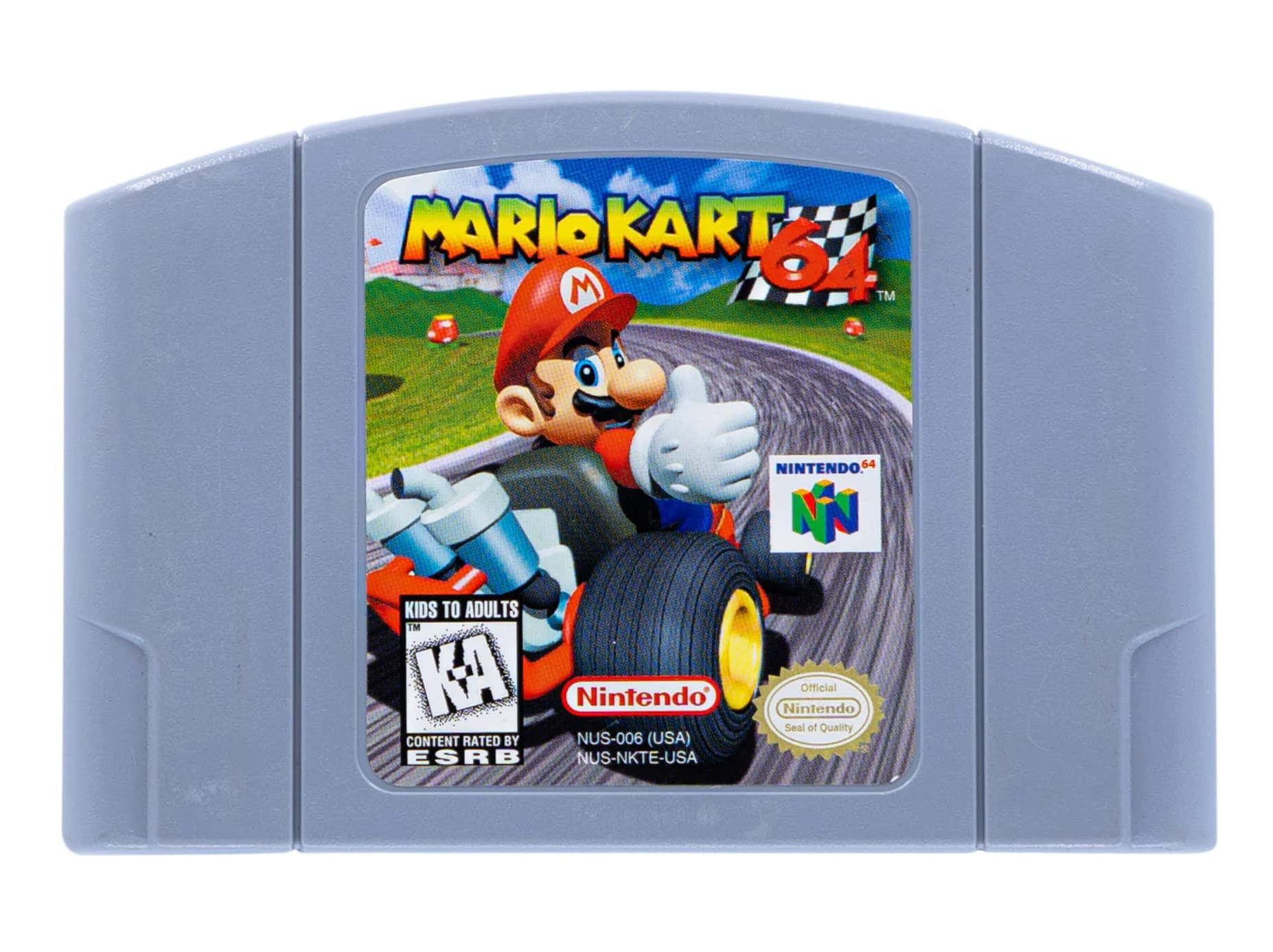 Nintendo 64 Console: Mario Kart 64 & Super Mario 64 - Retro Fam