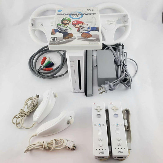 Nintendo Wii Console Bundle: Mario Kart Wii - Retro Fam