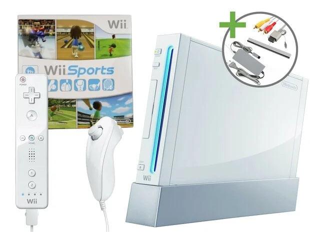 Nintendo Wii Console with Wii Sports & Sports Resort - Retro Fam