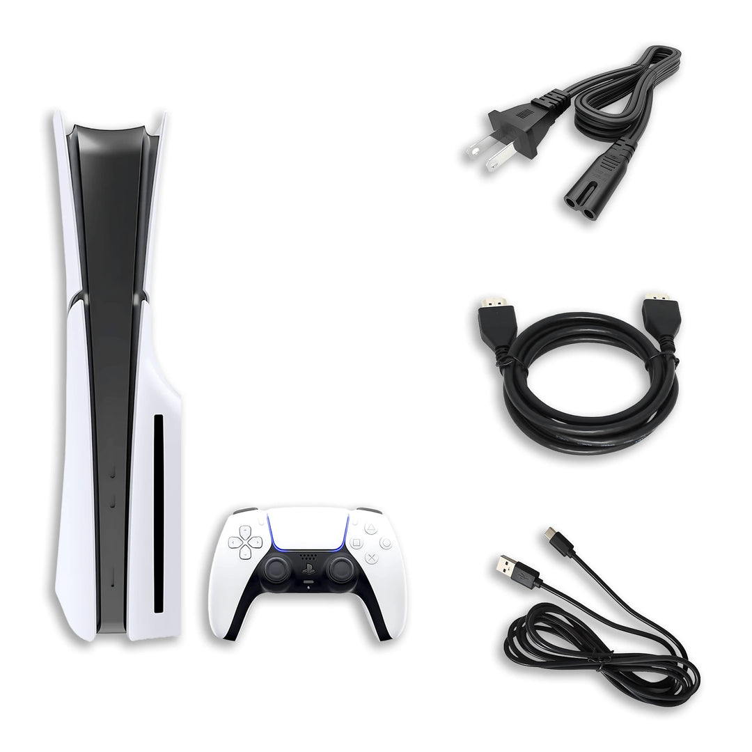 Playstation 5 Console Power Cable, HDMI Cable, Controller Cable And Controller