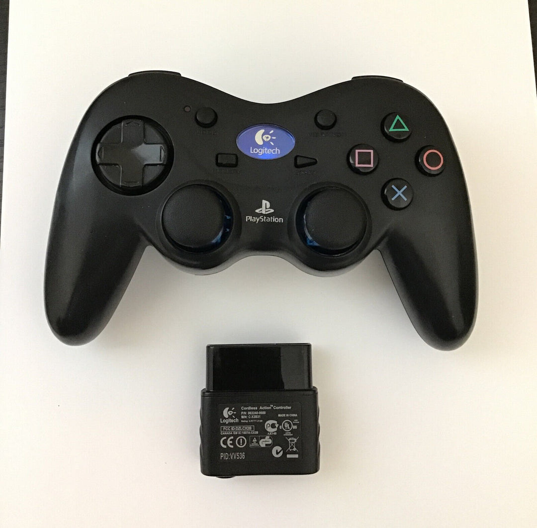 Manette sans fil Logitech Precision pour PlayStation 2 (Retro Fam)