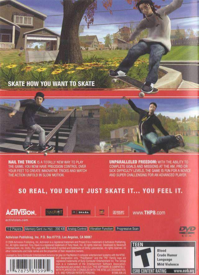Tony Hawk Project 8 - PS2 Game | Retrolio Games