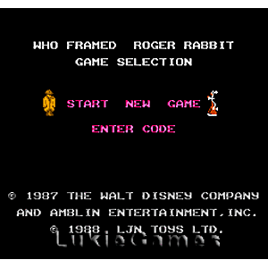 Who Framed Roger Rabbit - NES Game | Retrolio Games