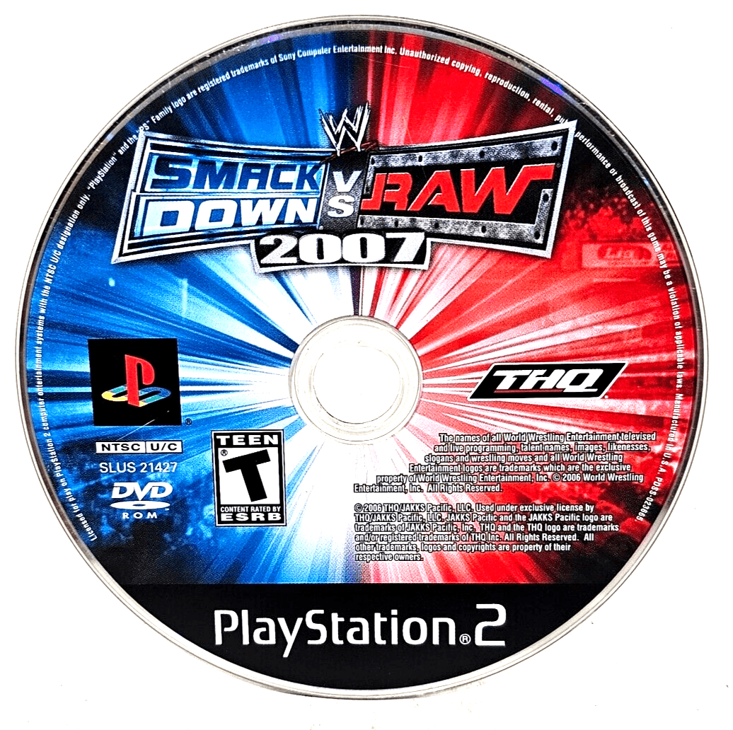 WWE Smackdown vs. Raw 2007 - PS2 Game (Retro Fam)