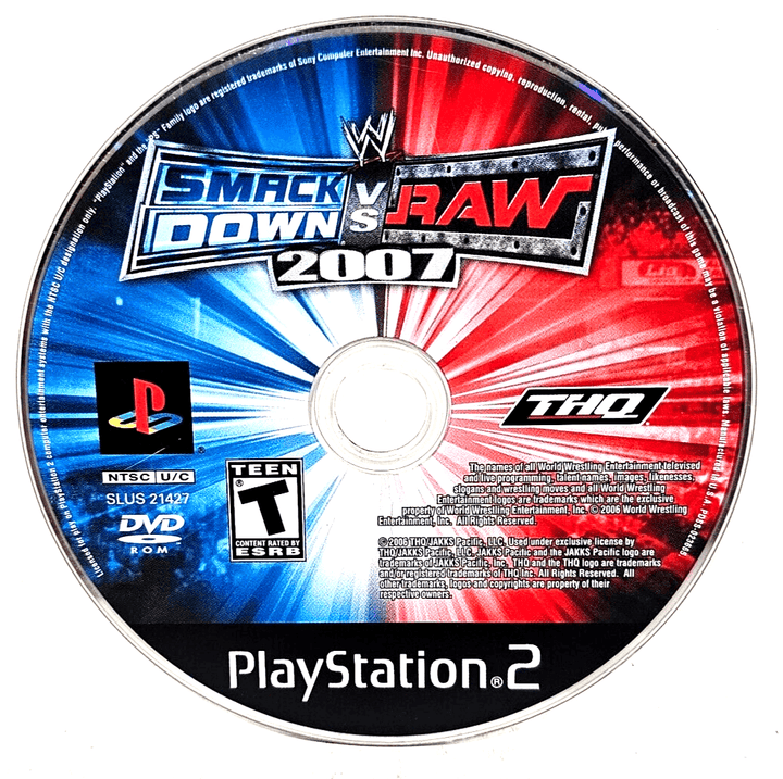 WWE Smackdown vs. Raw 2007 - PS2 Game (Retro Fam)