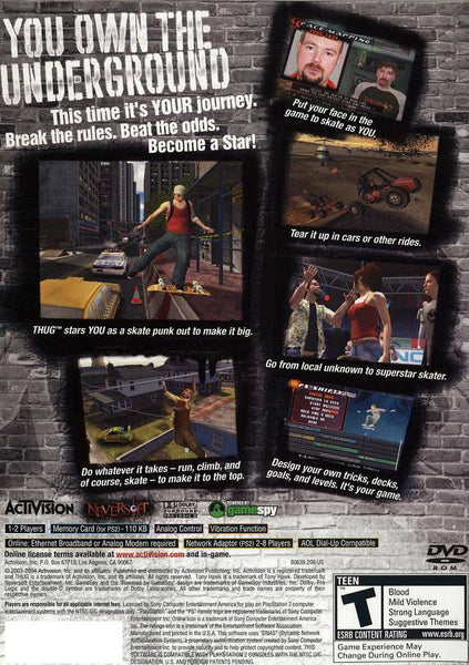 Tony Hawk Underground - PS2 Game (Retro Fam) - Image 2