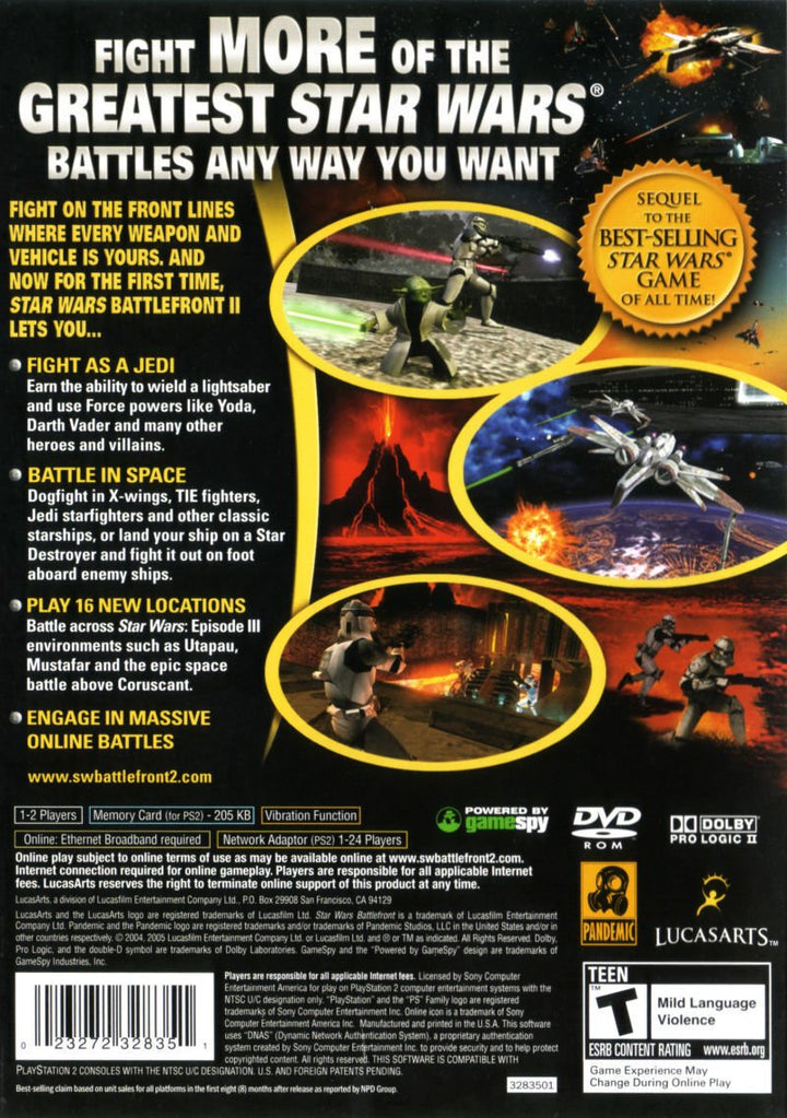Star Wars Battlefront 2 - PS2 Game (Retro Fam)