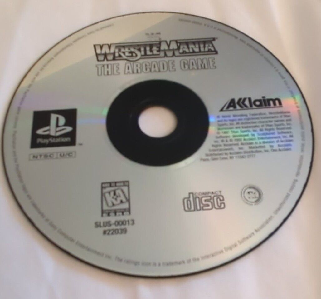 WWF Wrestlemania The Arcade Game - PS1 Game