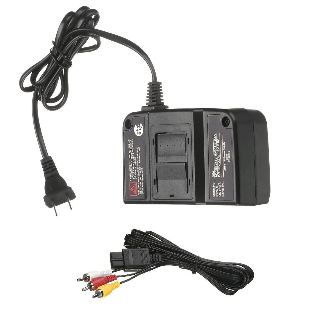 Nintendo 64 Power Supply & AV Cables