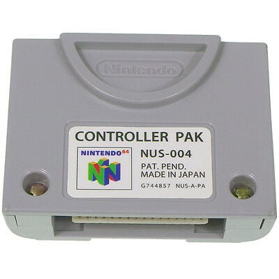 Nintendo 64 N64 Memory Card Controller Pak Official OEM (Retro Fam)