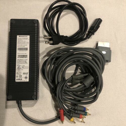 Original Model Xbox 360 Power Cable and AV Cables