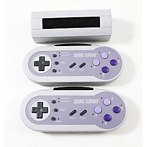 Mandos inalámbricos SNES Super Nintendo Acclaim Dual Turbo con receptor (Retro Fam)