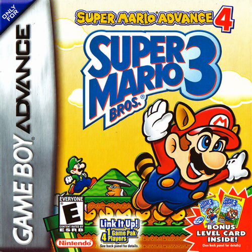 Super Mario Advance 4 - Super Mario Brothers 3 - GBA Game