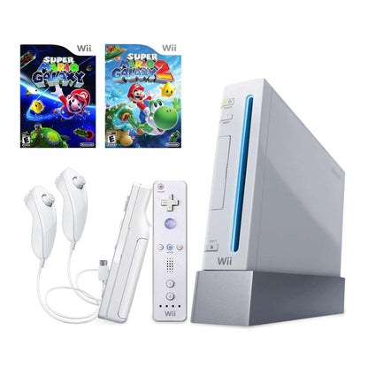 Wii Console: Super Mario Galaxy 1 & 2 - Retro Fam