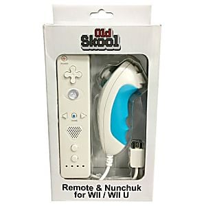Wii Controller Bundle - Nunchuk and Remote White (Retro Fam)