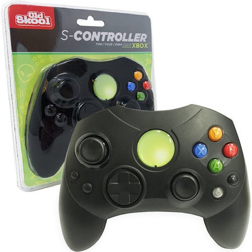Xbox Original Wired Controller Black - Old Skool (Retro Fam)